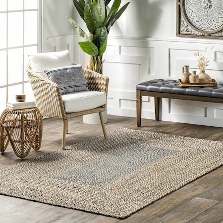 Nuloom Draya Casual Braided Jute Area Rug 8ft x 10ft TADC01B-8010